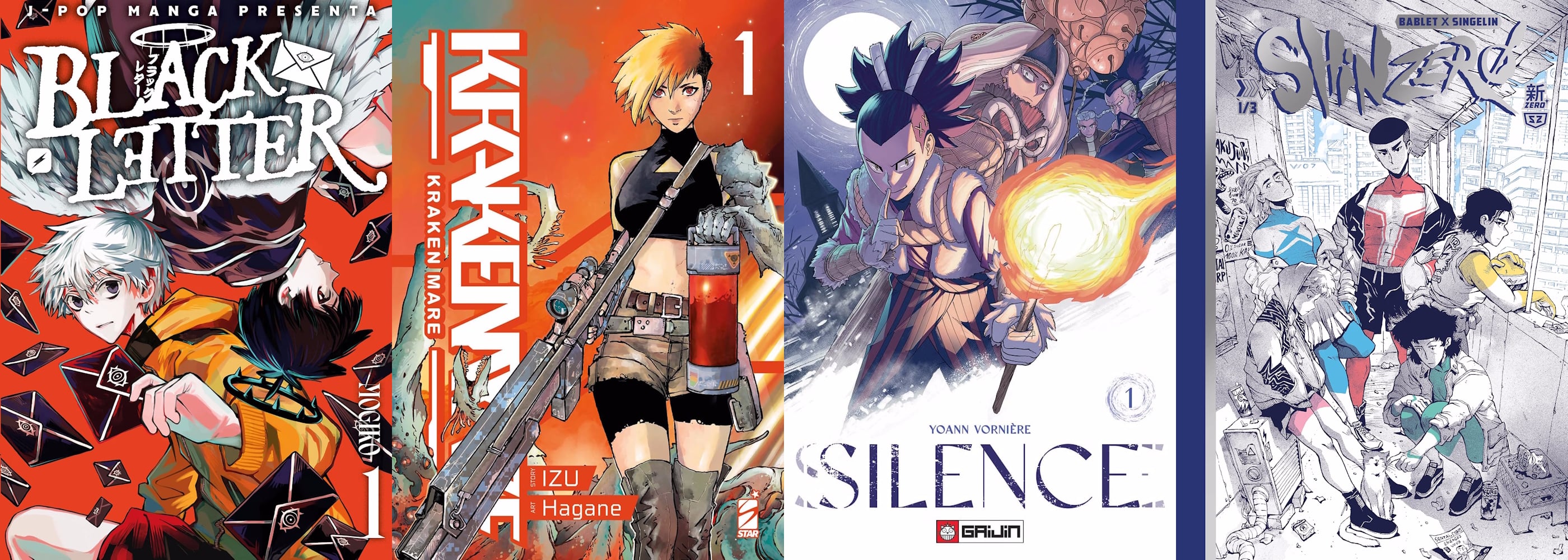 Global Manga - Black Letter, Kraken Mare, Silence, Shin Zero